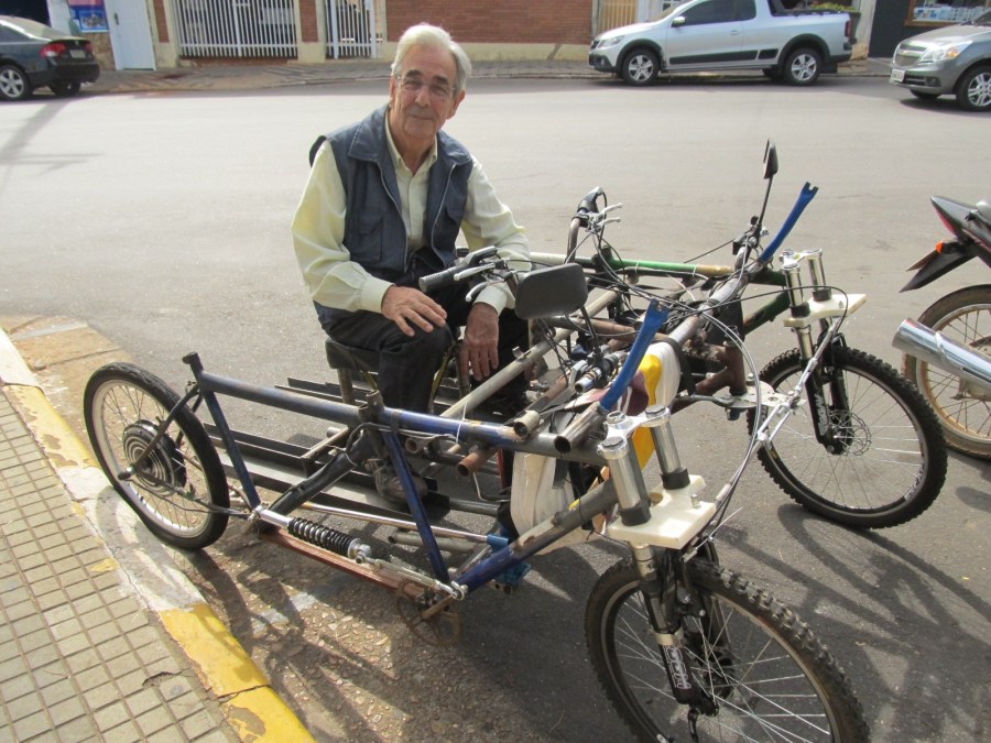 Nova invenção de Giuseppe Wolf pode transportar portadores de necessidades especiais.
