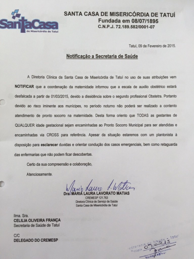 O documento da polêmica, foto site