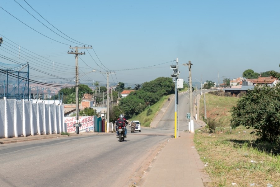 Equipamento instalado em uma das vias da cidade. Foto: Comunicação/Prefeitura de Tatuí.