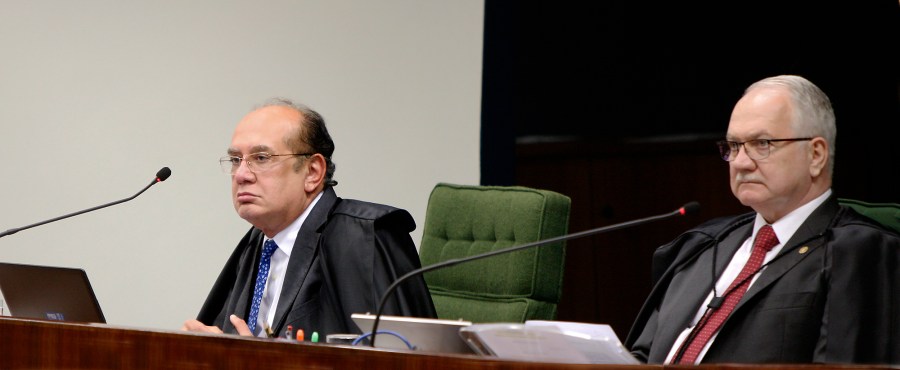 Gilmar Mendes e Fachin. Foto de Nelson Jr - STF